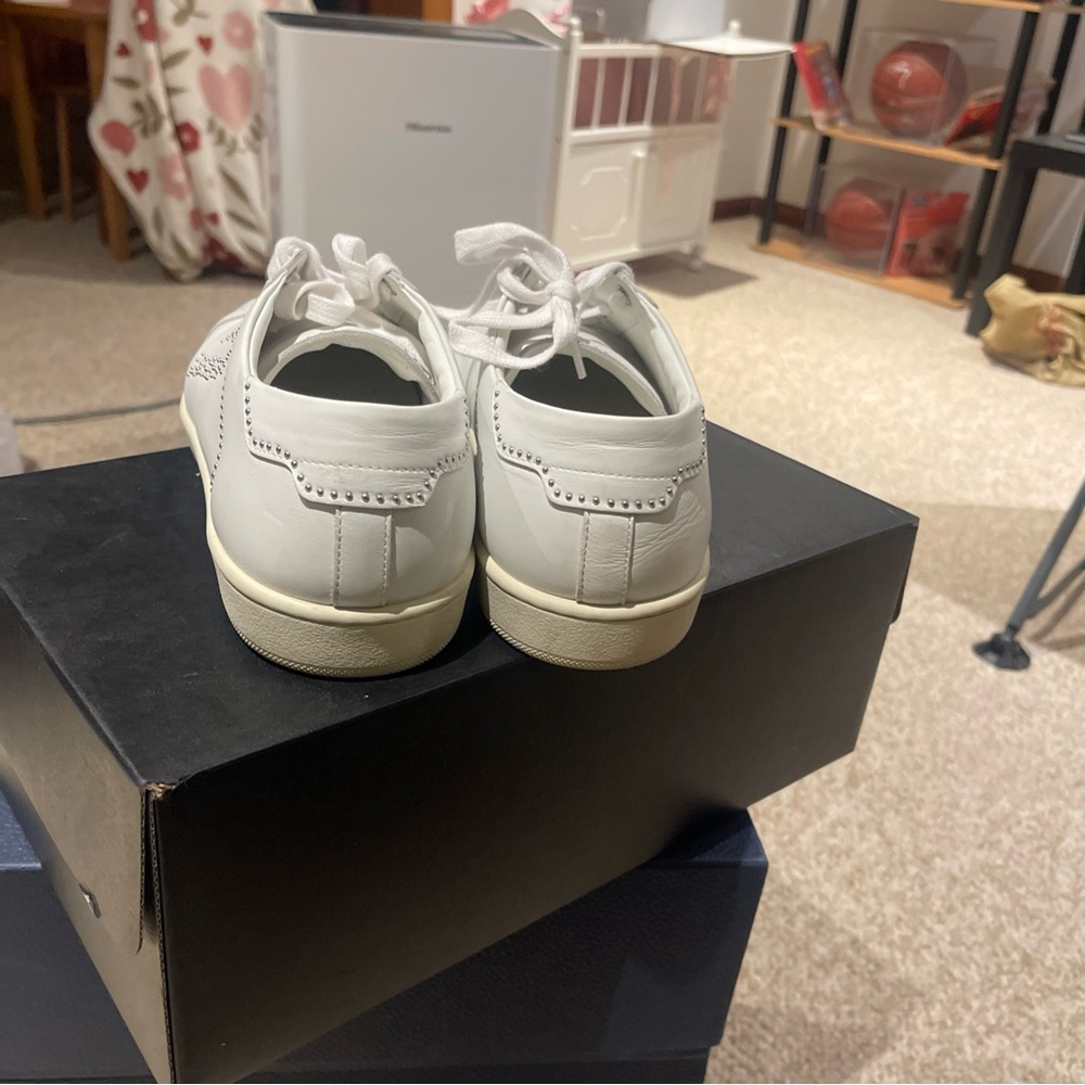 Saint Laurent court classic embroidered men’s sneakers size 45 us 12 - Picture 4 of 5